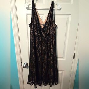 Glamour Black Lace Dress